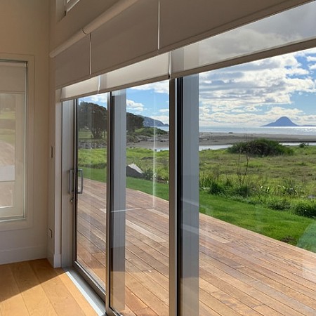Betta Blinds Day/Night with Sunscreen Down On Small Window