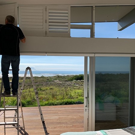 Betta Blinds Riviera Shutters - Quality Installation in progress