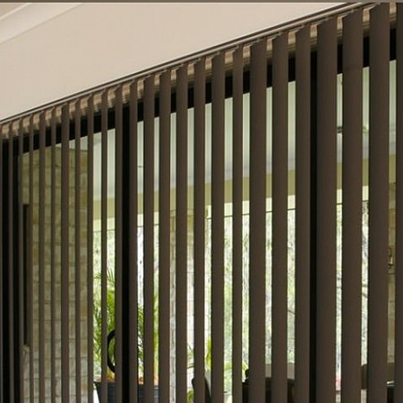 Betta Blinds Vertical Blinds - darker colours can add a sleek modern look